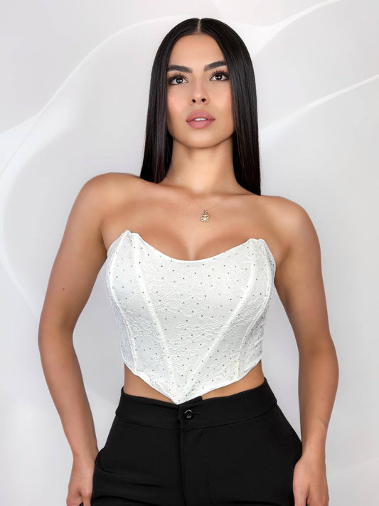 Corset Martina Blonda Brillos X3